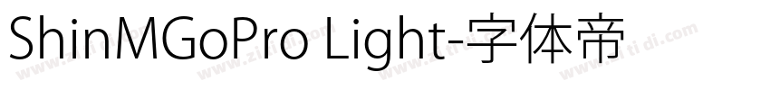 ShinMGoPro Light字体转换